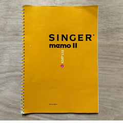 Singer Memo II Knitting Machine INSTRUCTION MANUAL