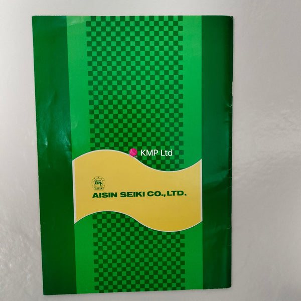 Toyota K 510 Knitting Machine Instruction Manual