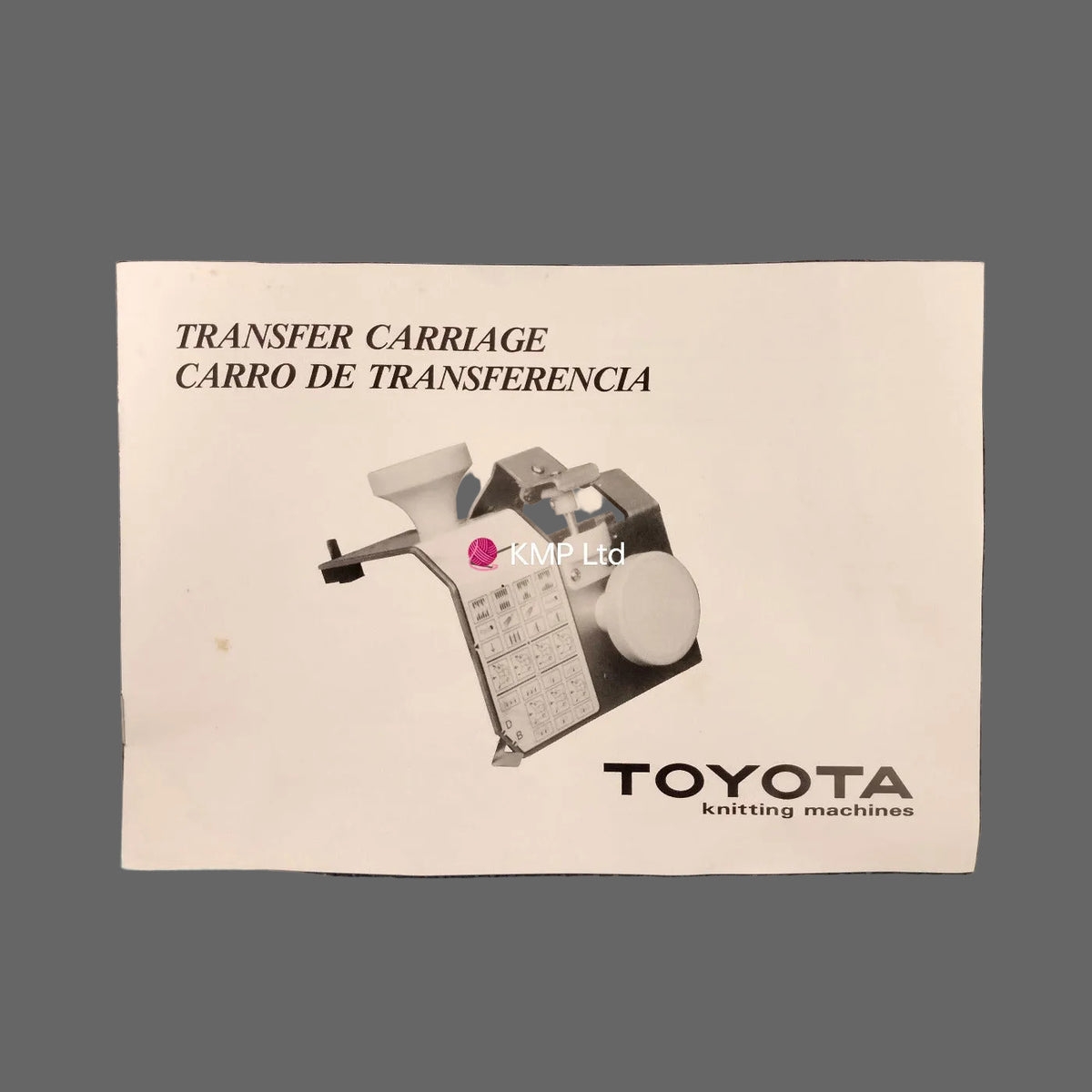 Toyota K 65-1 Transfer Carriage INSTRUCTION MANUAL Main image