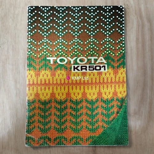 Toyota KR 501 Knitting Machine Ribber Manual