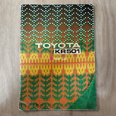 Toyota KR 501 Knitting Machine Ribber Manual