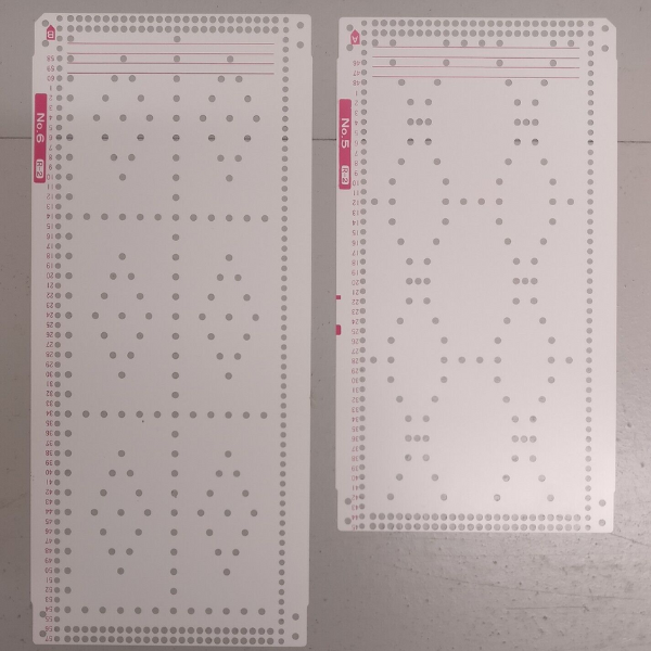 Knitmaster Ribber SRP60N PUNCHCARDS (x10)