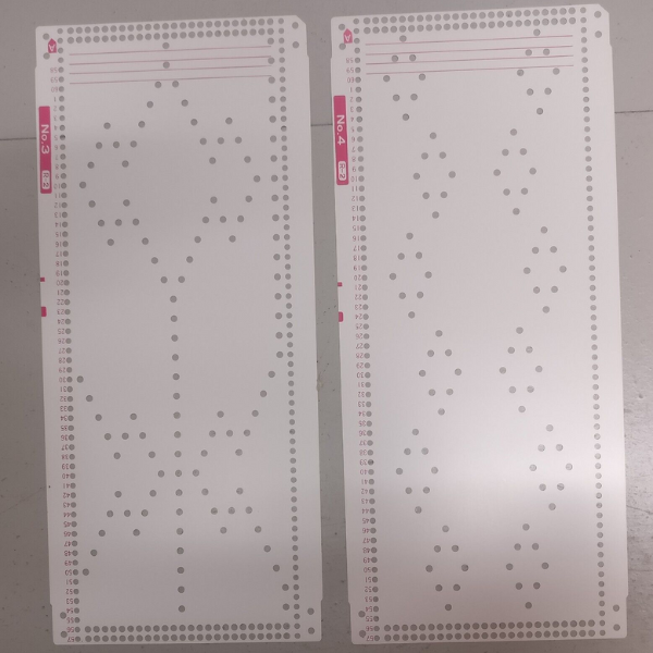 Knitmaster Ribber SRP60N PUNCHCARDS (x10)